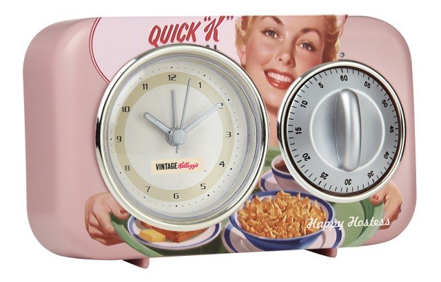 Timer&Sveglia Kellogg's di Maiuguali, in materiale plastico e metallo. L 15 x H 8 cm. 21 euro. www.maiuguali.it Timer&Sveglia Kellogg's di Maiuguali, in materiale plastico e metallo. L 15 x H 8 cm. 21 euro. www.maiuguali.it
