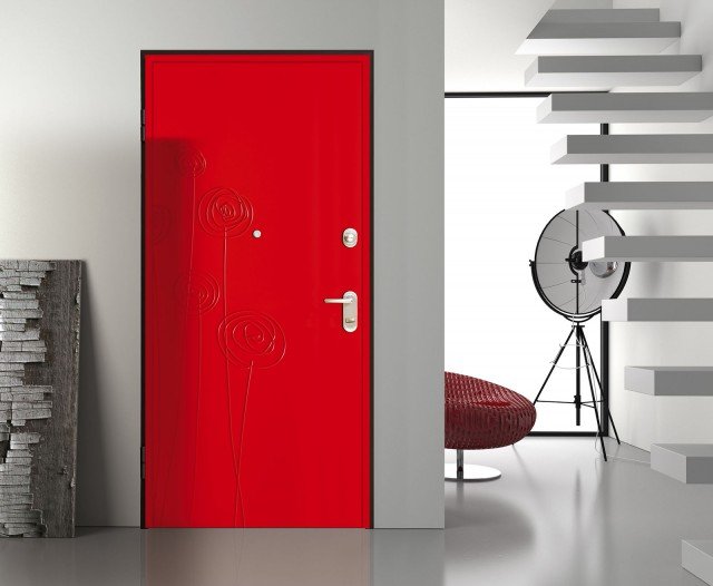 porta blindata rossa Titano collezione Petra di Bertolotto Porte classe sicurezza 3 porta blindata rossa Titano collezione Petra di Bertolotto Porte classe sicurezza 3