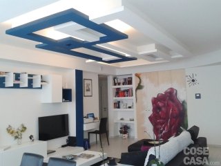 foto3_Salotto con illuminazione al led incassata in composizione di cartongesso