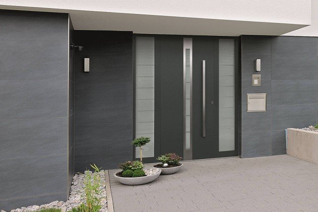 porta d’ingresso TopSecur di Hörmann in alluminio porta d’ingresso TopSecur di Hörmann in alluminio