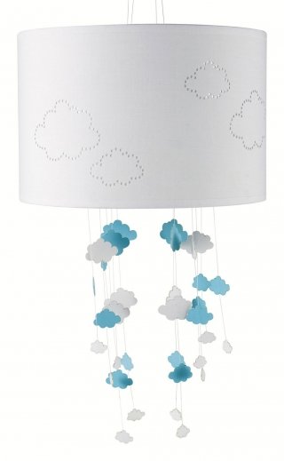 lampada sospesa Art. 135032 di Maisons du monde per neonati in tessuto con nuvole lampada sospesa Art. 135032 di Maisons du monde per neonati in tessuto con nuvole