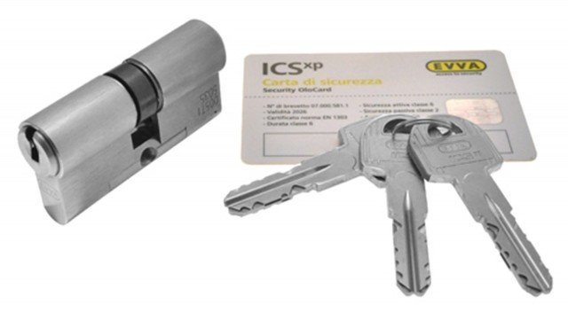 Cilindro EVVA ICS elevate prestazioni, classificato al livello di sicurezza massimo Cilindro EVVA ICS elevate prestazioni, classificato al livello di sicurezza massimo