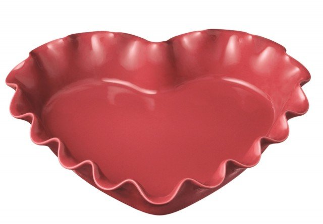 stampo per torta a forma di cuore collezione Urban Colors della linea Corolle di Emile Henry stampo per torta a forma di cuore collezione Urban Colors della linea Corolle di Emile Henry