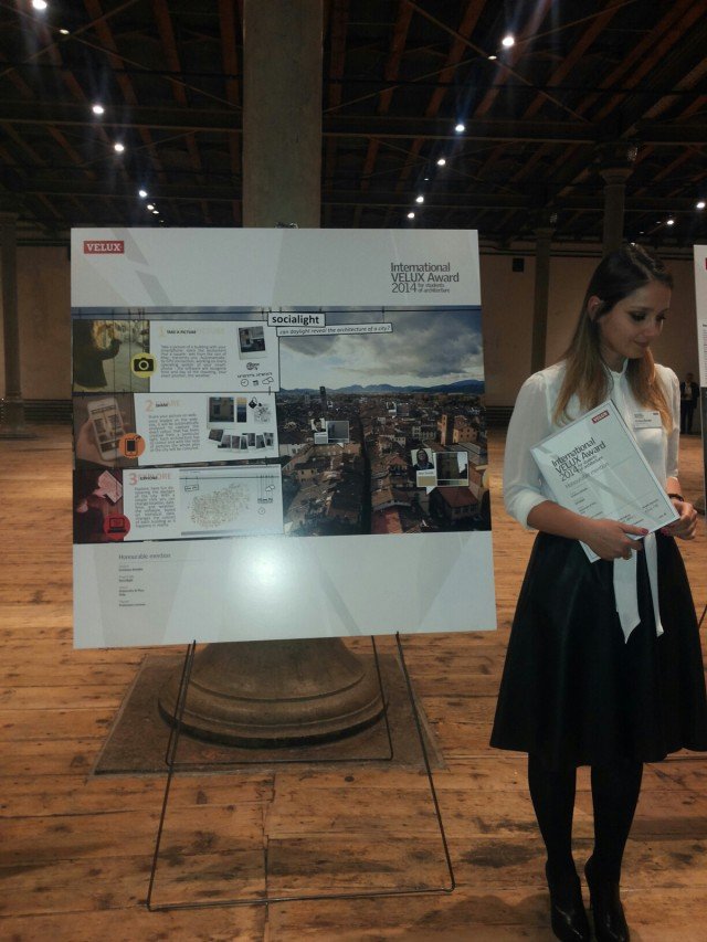 Cristiana Brindisi, vincitrice di una honourable mention dell’International Velux Award 2014 Cristiana Brindisi, vincitrice di una honourable mention dell’International Velux Award 2014