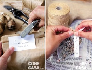Separare i bulbi per varietà e contrassegnarli con un'etichetta identificativa Separare i bulbi per varietà e contrassegnarli con un'etichetta identificativa