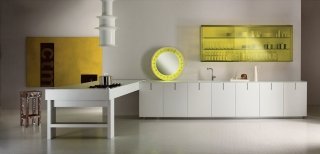 cucina con pensile in vetro giallo HD 23 di Rossana cucina con pensile in vetro giallo HD 23 di Rossana