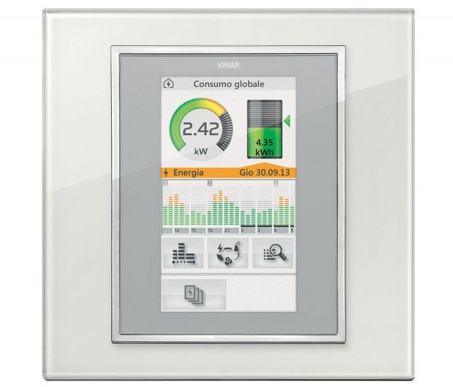 placca Eikon Evo di Vimar touch screen placca Eikon Evo di Vimar touch screen