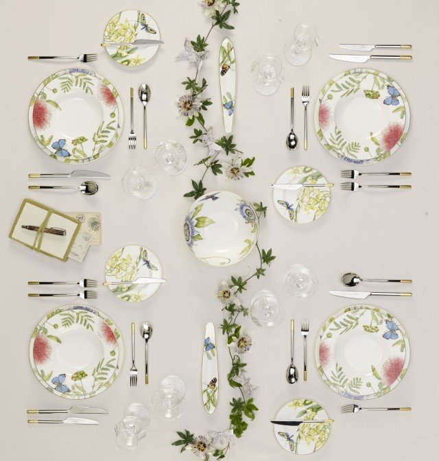 La collezione tavola Anmut Amazonia di Villeroy&Boch si ispira alla flora e alla fauna di paesi lontani. www.villeroy-boch.it La collezione tavola Anmut Amazonia di Villeroy&Boch si ispira alla flora e alla fauna di paesi lontani. www.villeroy-boch.it