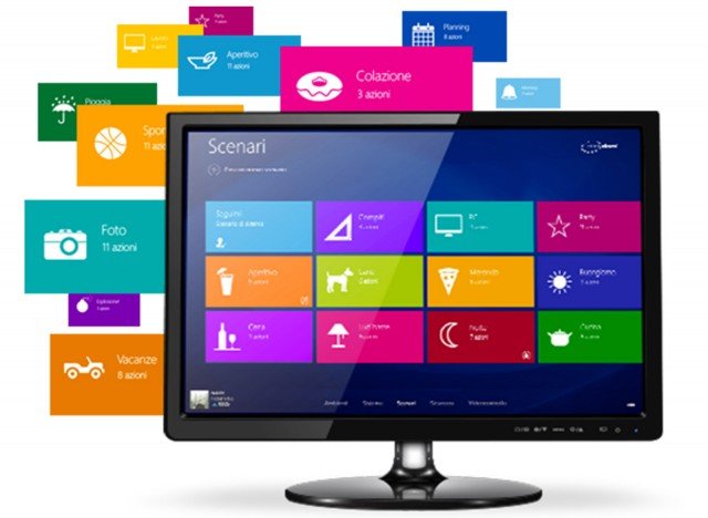 Next di Easydom è un software di supervisione e controllo degli impianti domotici facile da usare e da impostare grazie a un’unica e intuitiva interfaccia; è pensato per dialogare con altri sottosistemi, anche di marche differenti. Disponibile su ogni piattaforma, dagli smartphone (iPhone, Windows Phone e Android) alle Smart Tv. www.easydom.it Next di Easydom è un software di supervisione e controllo degli impianti domotici facile da usare e da impostare grazie a un’unica e intuitiva interfaccia; è pensato per dialogare con altri sottosistemi, anche di marche differenti. Disponibile su ogni piattaforma, dagli smartphone (iPhone, Windows Phone e Android) alle Smart Tv. www.easydom.it