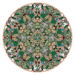 É un pezzo iconico L‘Afrique Carpet di Moooi: è ornato su tutta la superficie da un intreccio di figure stilizzate di foglie, serpenti e maschere tribali; il tappeto è realizzato in resistente poliammide. Misura ø 350 cm. Prezzo su richiesta. www.moooi.com É un pezzo iconico L‘Afrique Carpet di Moooi: è ornato su tutta la superficie da un intreccio di figure stilizzate di foglie, serpenti e maschere tribali; il tappeto è realizzato in resistente poliammide. Misura ø 350 cm. Prezzo su richiesta. www.moooi.com