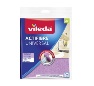 Vileda Actifibre Soft è un panno in microfibra multiuso dal morbido rivestimento in poliuretano che rende le pulizie più semplici e veloci perché pulisce e asciuga in una sola passata. Il materiale, inoltre, risulta soffice, piacevole al tatto e facile da sciacquare. È adatto ad ogni ambiente della casa. Prezzo 3,99 euro. www.vileda.it