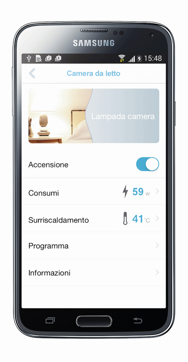 Il sistema domotico mydlink™ Home di D-Link è gestibile tramite una app gratuita per iOS e Android. Attraverso l'applicazione è possibile impostare regole e orari di funzionamento di luci ed elettrodomestici collegati alle prese intelligenti (Smart Plug) e controllare in qualsiasi momento quello che succede in casa grazie alle videocamere di sorveglianza. Il tutto avviene in modalità wireless. www.dlink.com/it Il sistema domotico mydlink™ Home di D-Link è gestibile tramite una app gratuita per iOS e Android. Attraverso l'applicazione è possibile impostare regole e orari di funzionamento di luci ed elettrodomestici collegati alle prese intelligenti (Smart Plug) e controllare in qualsiasi momento quello che succede in casa grazie alle videocamere di sorveglianza. Il tutto avviene in modalità wireless. www.dlink.com/it