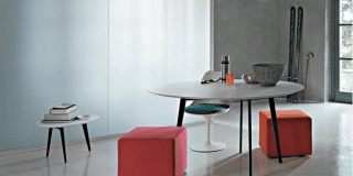 Tavoli rotondi e ovali: design morbido, minimal, dinamico