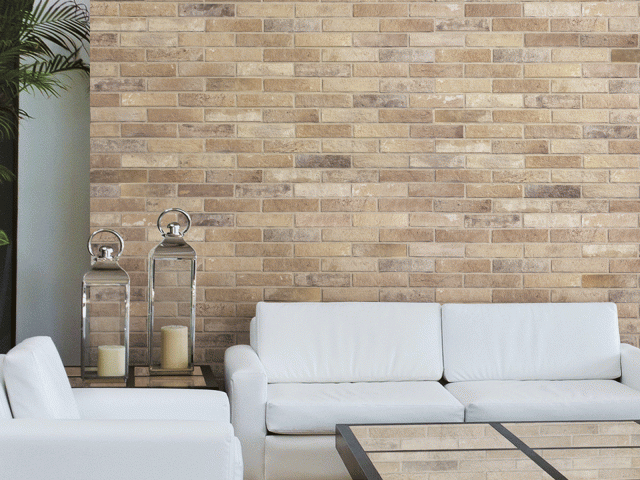 piastrelle in gres porcellanato smaltato Bristol Cream della collezione Brick Generation di Ceramica Rondine piastrelle in gres porcellanato smaltato Bristol Cream della collezione Brick Generation di Ceramica Rondine