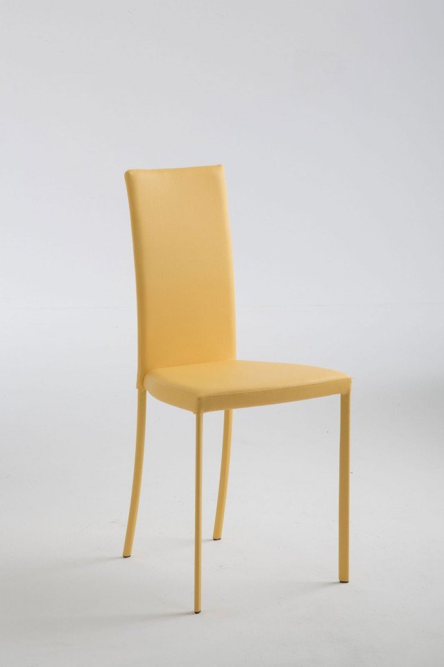 Ecopelle colorata per Slim di Riflessi dotata di un alto schienale che garantisce il massimo comfort: le gambe sono in acciaio verniciato in gradazione con il rivestimento. Misura L 40 x P 38 x H 90 cm. Prezzo della versione base 293 euro. www.riflessisrl.it Ecopelle colorata per Slim di Riflessi dotata di un alto schienale che garantisce il massimo comfort: le gambe sono in acciaio verniciato in gradazione con il rivestimento. Misura L 40 x P 38 x H 90 cm. Prezzo della versione base 293 euro. www.riflessisrl.it