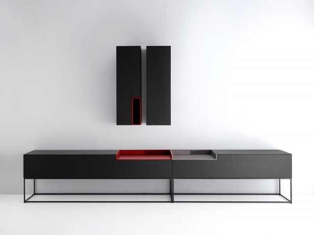 Inmotion di Mdf Italia è un mobile contenitore disponibile in tanti formati diversi nelle finiture frassino tinto nero opaco a poro aperto. La struttura di sostegno in metallo rende leggera la composizione. É dotato di vassoi laccati in colori vivaci. www.mdfitalia.it Inmotion di Mdf Italia è un mobile contenitore disponibile in tanti formati diversi nelle finiture frassino tinto nero opaco a poro aperto. La struttura di sostegno in metallo rende leggera la composizione. É dotato di vassoi laccati in colori vivaci. www.mdfitalia.it
