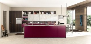 cucina con isola Materia Oversize di Febal cucina con isola Materia Oversize di Febal