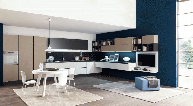 Uno stile uniforme per cucina e living grazie a Marina Line di Febal Casa che è caratterizzata da basi sollevate e da pensili disponibili in una raffinata cartella di colori. La presenza di numerosi elementi chiusi come l’armadio Place con apertura a soffietti permettono di celare tutti gli elettrodomestici e la dispensa. Un modulo standard misura L 60 x P 60 x H 57 cm. Prezzo a partire da 145 euro. www.febalcasa.it Uno stile uniforme per cucina e living grazie a Marina Line di Febal Casa che è caratterizzata da basi sollevate e da pensili disponibili in una raffinata cartella di colori. La presenza di numerosi elementi chiusi come l’armadio Place con apertura a soffietti permettono di celare tutti gli elettrodomestici e la dispensa. Un modulo standard misura L 60 x P 60 x H 57 cm. Prezzo a partire da 145 euro. www.febalcasa.it