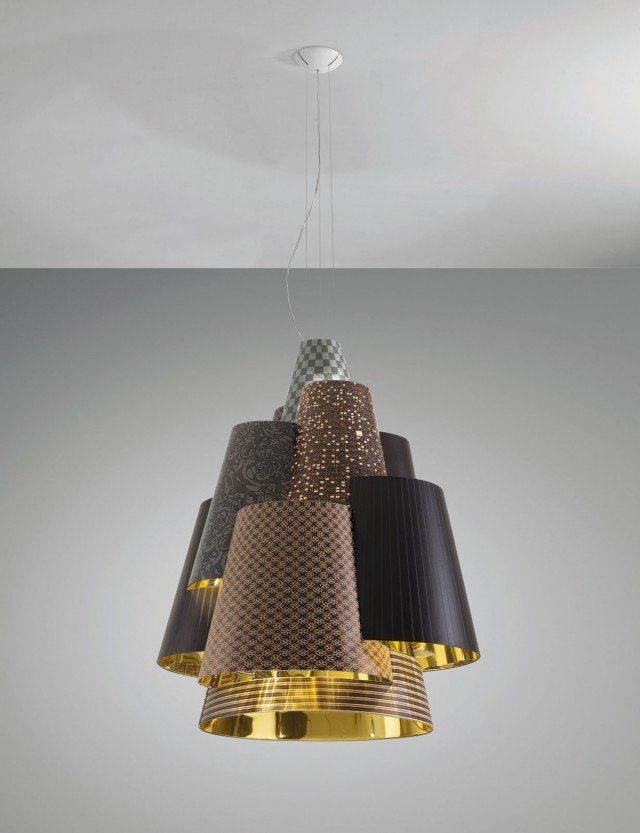 paralumi Melting Pot di Axo Light in Pvc oro paralumi Melting Pot di Axo Light in Pvc oro