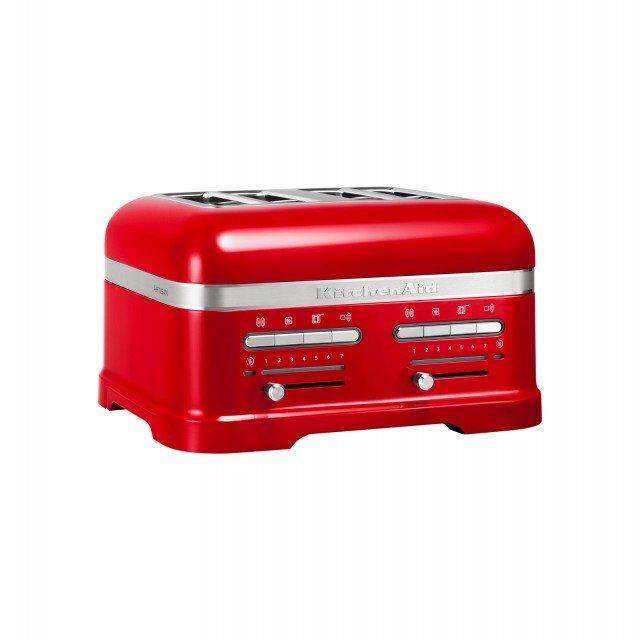 Artisan di Kitchen Aid, disponibile nella versione a 4 scomparti, ha sensore automatico che regola l’inserimento e l’uscita delle fette di pane di qualsiasi tipo, evitando che si brucino. Ha la funzione scongelamento e quella per riscaldare i bagel. Ha potenza di 1.250 watt. Prezzo 399 euro. www.kitchenaid.it Artisan di Kitchen Aid, disponibile nella versione a 4 scomparti, ha sensore automatico che regola l’inserimento e l’uscita delle fette di pane di qualsiasi tipo, evitando che si brucino. Ha la funzione scongelamento e quella per riscaldare i bagel. Ha potenza di 1.250 watt. Prezzo 399 euro. www.kitchenaid.it