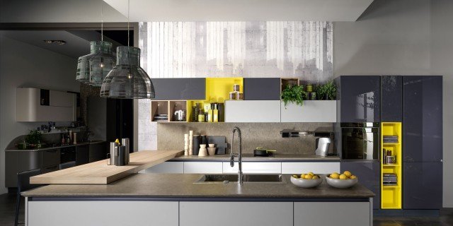 Cucina a vista e soggiorno insieme. progetto in pianta cose di casa Progetto cucina e soggiorno insieme