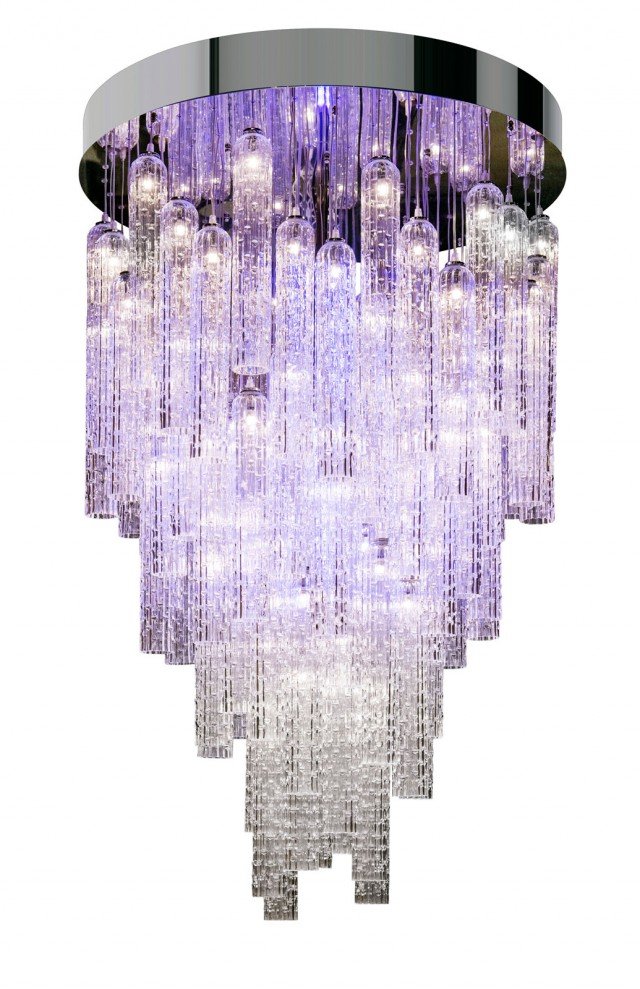 lampadario Andy di VG new trend in acciaio e vetro di Murano lampadario Andy di VG new trend in acciaio e vetro di Murano