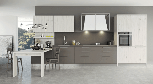 cucina con cappa bianca Kalì 3 di Arredo3 cucina con cappa bianca Kalì 3 di Arredo3