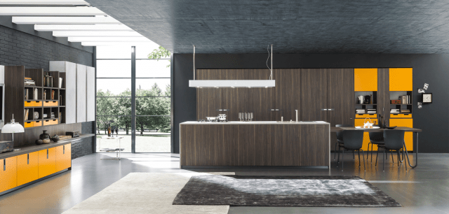 cucina con cappa squadrata Materia Oversize di Febal Casa cucina con cappa squadrata Materia Oversize di Febal Casa