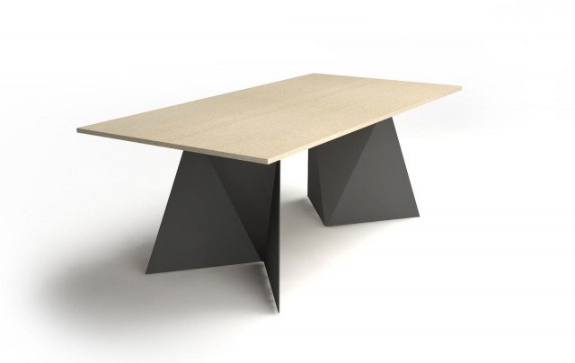 Euclide di Domitalia ha una forma pulita e leggera grazie alla struttura di sostegno realizzata in lamiera di acciaio verniciato e piegato. Il piano è disponibile in rovere massiccio o in vetro sia nella versione fissa sia allungabile. Misura L 200/240 x P 100/110 x H 75 cm. www.domitalia.it Euclide di Domitalia ha una forma pulita e leggera grazie alla struttura di sostegno realizzata in lamiera di acciaio verniciato e piegato. Il piano è disponibile in rovere massiccio o in vetro sia nella versione fissa sia allungabile. Misura L 200/240 x P 100/110 x H 75 cm. www.domitalia.it