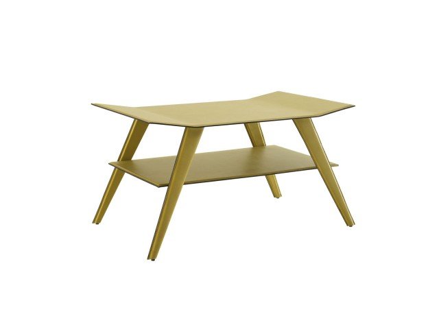 Recovered di Frag è un tavolino da caffé a due piani con un'anima in metallo rivestita in cuoio che lo trasforma in un arredo d'alta moda. I colori tenui ricordano quelli del passato, il design è ispirato ai modelli anni Cinquanta. Misura L 75 x P 47 x H 40 cm. www.frag.it Recovered di Frag è un tavolino da caffé a due piani con un'anima in metallo rivestita in cuoio che lo trasforma in un arredo d'alta moda. I colori tenui ricordano quelli del passato, il design è ispirato ai modelli anni Cinquanta. Misura L 75 x P 47 x H 40 cm. www.frag.it