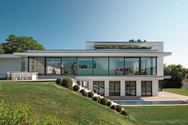 Villa con vetrate Finstral Villa con vetrate Finstral