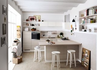 cucina piccola a golfo Urban di Scavolini cucina piccola a golfo Urban di Scavolini
