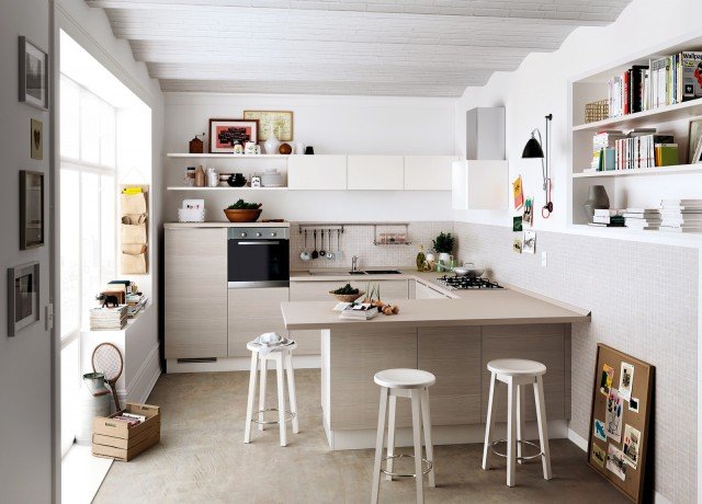 cucina piccola a golfo Urban di Scavolini cucina piccola a golfo Urban di Scavolini