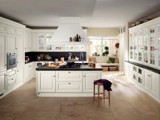 cucina country chic con isola Baltimora di Scavolini cucina country chic con isola Baltimora di Scavolini