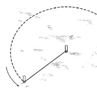 cerchio realizzato con picchetti in orto