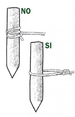 picchetti: semplici tondini di legno o di metallo lunghi almeno 50 cm