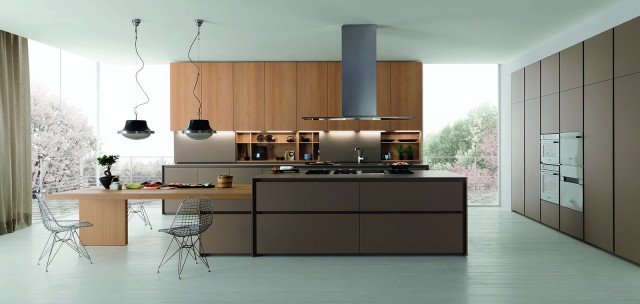 Cucina scura Axis 012 di Zampieri Cucine Cucina scura Axis 012 di Zampieri Cucine