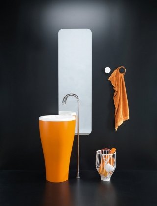 lavabo bagno Congas di Regia a forma di tamburo lavabo bagno Congas di Regia a forma di tamburo