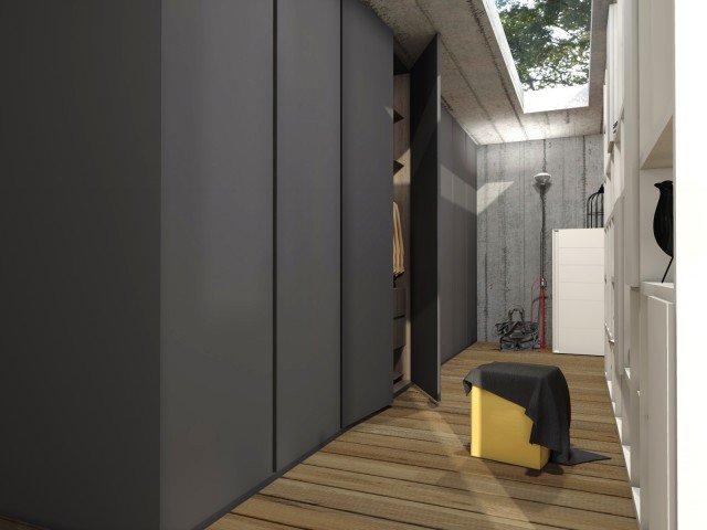 L’Armadio Conca di Officinadesign Lema, mix ottimale tra standardizzazione e personalizzazione, si distingue per le linee pulite. Con anta a battente senza maniglia, è proposto in color grafite. L’interno è disponibile in Bianco, Lino, Larice Moka, Visone, Larice sbiancato; le superfici esterne laccate nell’ampia gamma cromatica dei 39 colori opachi e dei 19 colori lucidi. Più in generale, il vasto programma Armadio al Centimetro propone anche ante - a battente, scorrevoli, complanari e pieghevoli - in Legno (Rovere Termotrattato, Rovere Tabacco, Rovere Carbone), in prezioso Cuoio, in vetro, a specchio e nella materica finitura Argilla in quattro diversi colori (Polvere, Creta, Sabbia, Ardesia), con o senza telai e profili. Sullo sfondo, la cassettiera alta Luna di Marelli & Molteni e la lampada da terra Toio di Flos. L’Armadio Conca di Officinadesign Lema, mix ottimale tra standardizzazione e personalizzazione, si distingue per le linee pulite. Con anta a battente senza maniglia, è proposto in color grafite. L’interno è disponibile in Bianco, Lino, Larice Moka, Visone, Larice sbiancato; le superfici esterne laccate nell’ampia gamma cromatica dei 39 colori opachi e dei 19 colori lucidi. Più in generale, il vasto programma Armadio al Centimetro propone anche ante - a battente, scorrevoli, complanari e pieghevoli - in Legno (Rovere Termotrattato, Rovere Tabacco, Rovere Carbone), in prezioso Cuoio, in vetro, a specchio e nella materica finitura Argilla in quattro diversi colori (Polvere, Creta, Sabbia, Ardesia), con o senza telai e profili. Sullo sfondo, la cassettiera alta Luna di Marelli & Molteni e la lampada da terra Toio di Flos.