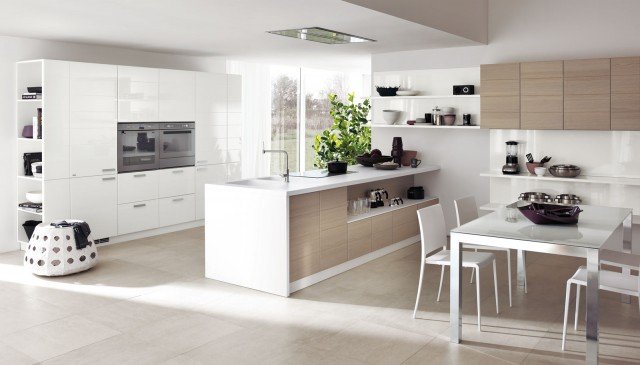 cucina con penisola di Open di Scavolini cucina con penisola di Open di Scavolini
