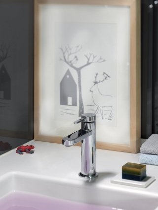 miscelatore monocomando per lavabo UC220 della linea UNIC di Cristina Rubinetterie per risparmio acqua miscelatore monocomando per lavabo UC220 della linea UNIC di Cristina Rubinetterie per risparmio acqua
