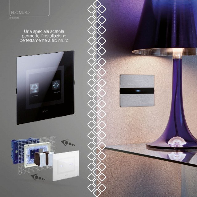 Punto luce filo-muro ave touch Punto luce filo-muro ave touch