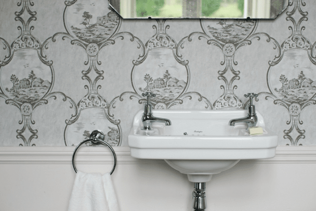 lavandino bagno con porta asciugamano in ottone cromato Edwardian burlington lavandino bagno con porta asciugamano in ottone cromato Edwardian burlington