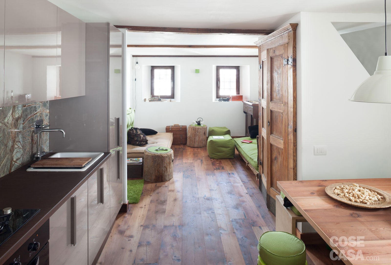 30 30 mq: restauro di una tipica casa di montagna cose di casa Cucine per case di montagna