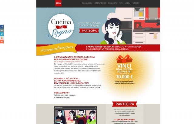 Scavolini-cucina-da-sogno La home page del sito dedicato al contest #CucinaDaSogno di Scavolini dedicato a blogger e videoblogger con la passione della cucina. www.scavolini.com/cucinadasogno Scavolini-cucina-da-sogno La home page del sito dedicato al contest #CucinaDaSogno di Scavolini dedicato a blogger e videoblogger con la passione della cucina. www.scavolini.com/cucinadasogno