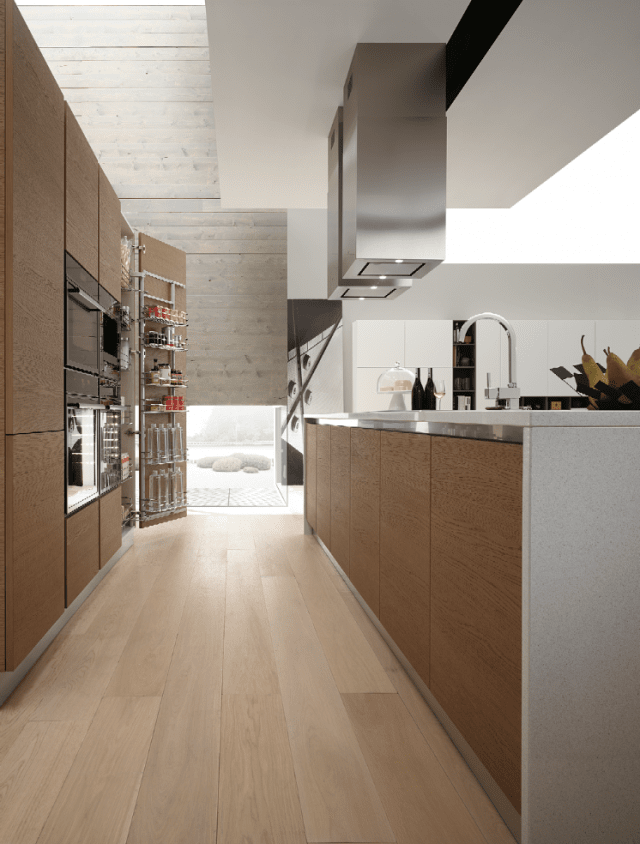 cucina Vela di Mobilturi dotata di colonne alte 228 cm cucina Vela di Mobilturi dotata di colonne alte 228 cm