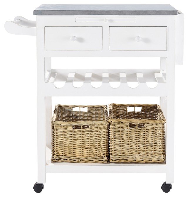 carrello Sorgues.di Maisons du Monde in legno laccato bianco carrello Sorgues.di Maisons du Monde in legno laccato bianco