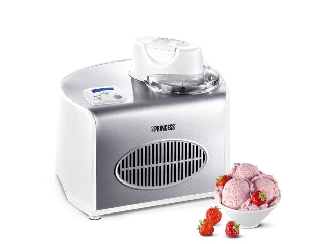 Completamente automatica Ice Cream Maker di Princess prepara fino a 1,5 litri di gelati alle creme o allo yogurt e sorbetti in 50 minuti. Ha compressore frigorifero incorporato che raffredda fino a -22°C. Prezzo 309 euro. www.princess.nl Completamente automatica Ice Cream Maker di Princess prepara fino a 1,5 litri di gelati alle creme o allo yogurt e sorbetti in 50 minuti. Ha compressore frigorifero incorporato che raffredda fino a -22°C. Prezzo 309 euro. www.princess.nl