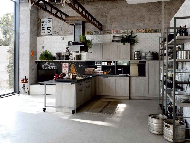 cucina aperta sul living City di Stosa Cucine cucina aperta sul living City di Stosa Cucine