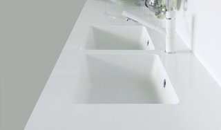 lavello integrato a scomparsa totale prodotto in quarzo collaborazione di Marmo Arredo con Schock® lavello integrato a scomparsa totale prodotto in quarzo collaborazione di Marmo Arredo con Schock®